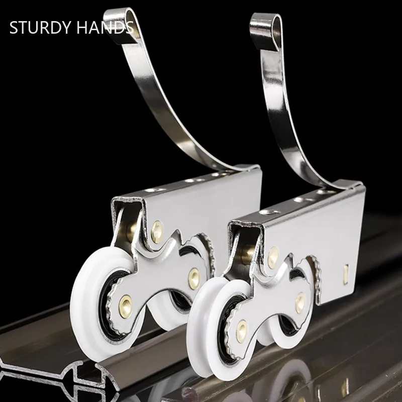 Furniture Hardware And Fittings - Wardrobe Sliding Door Pulley Hidden Wheel