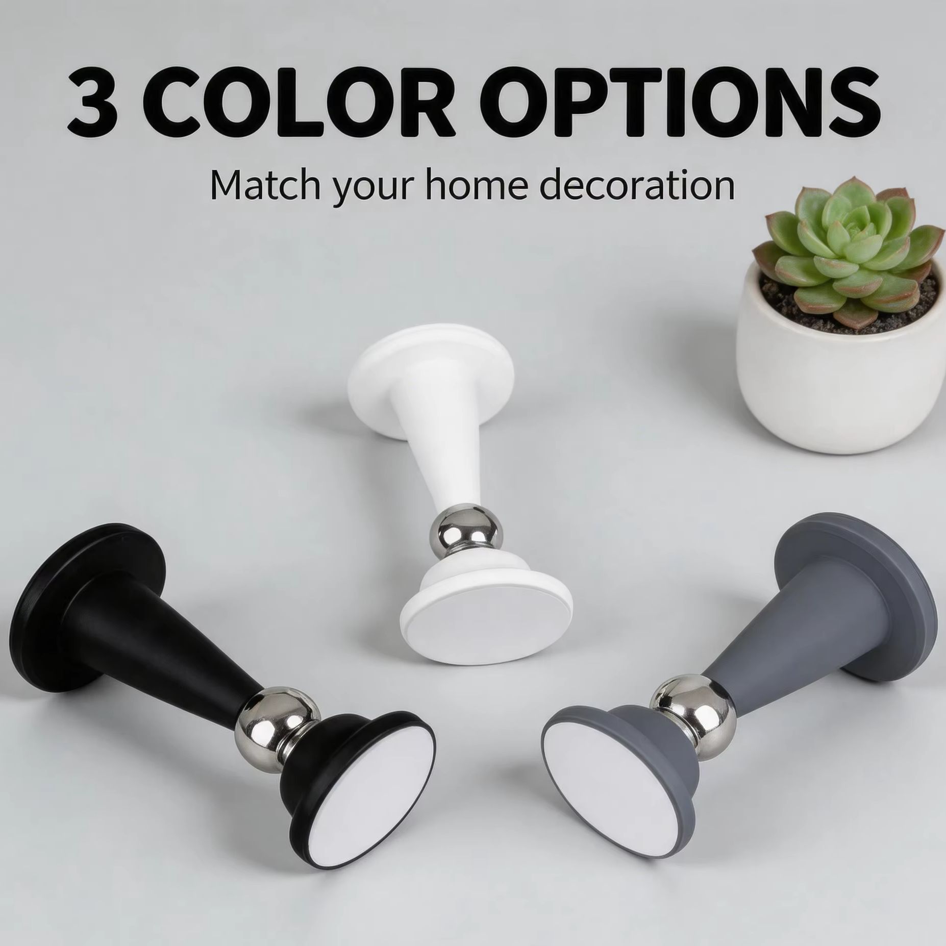 Furniture Hardware And Fittings - Silicone No-drill Door Stopper/Home Furniture Door