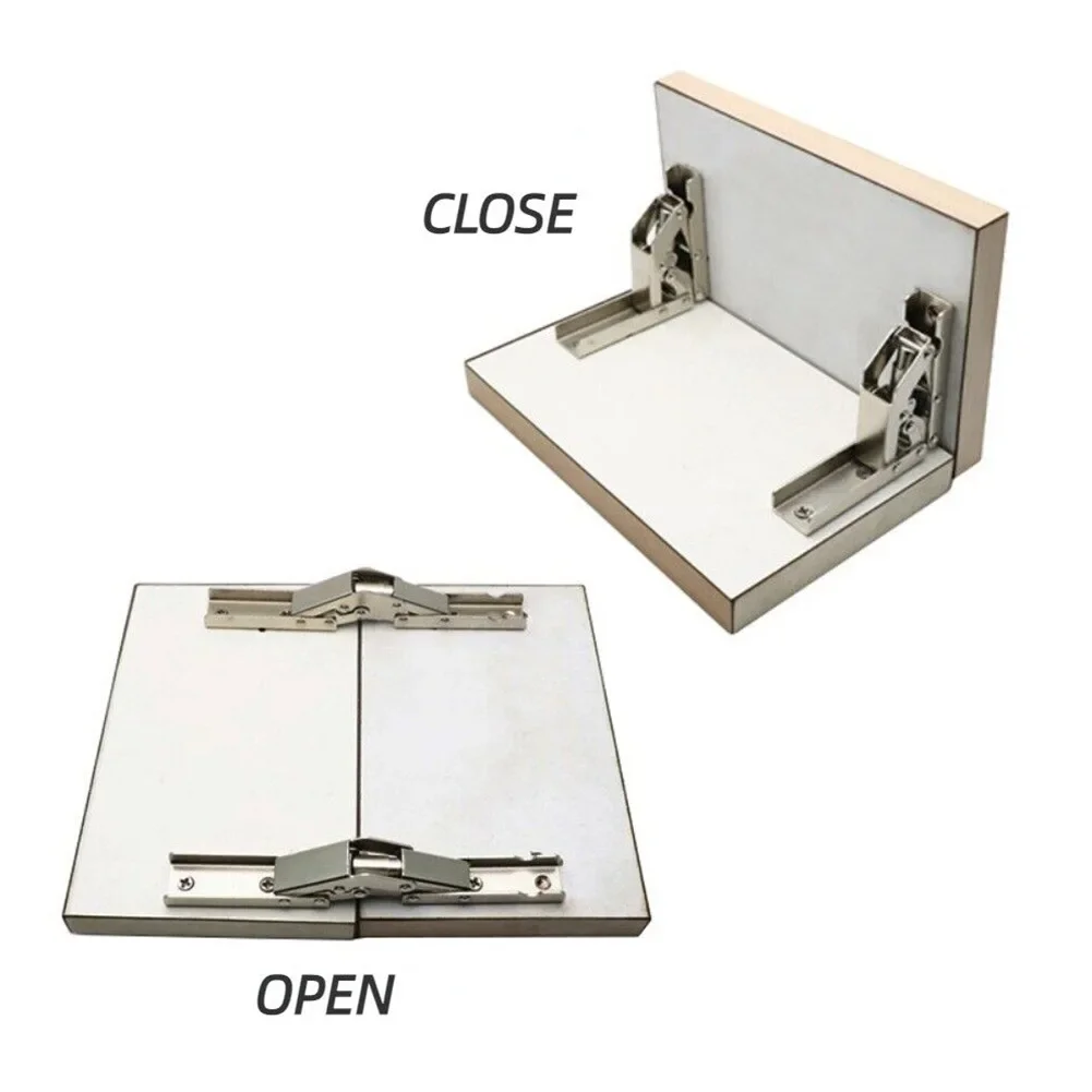Furniture Hardware For Legs - 2PCS 90 Degree Self-Locking Folding Hinges