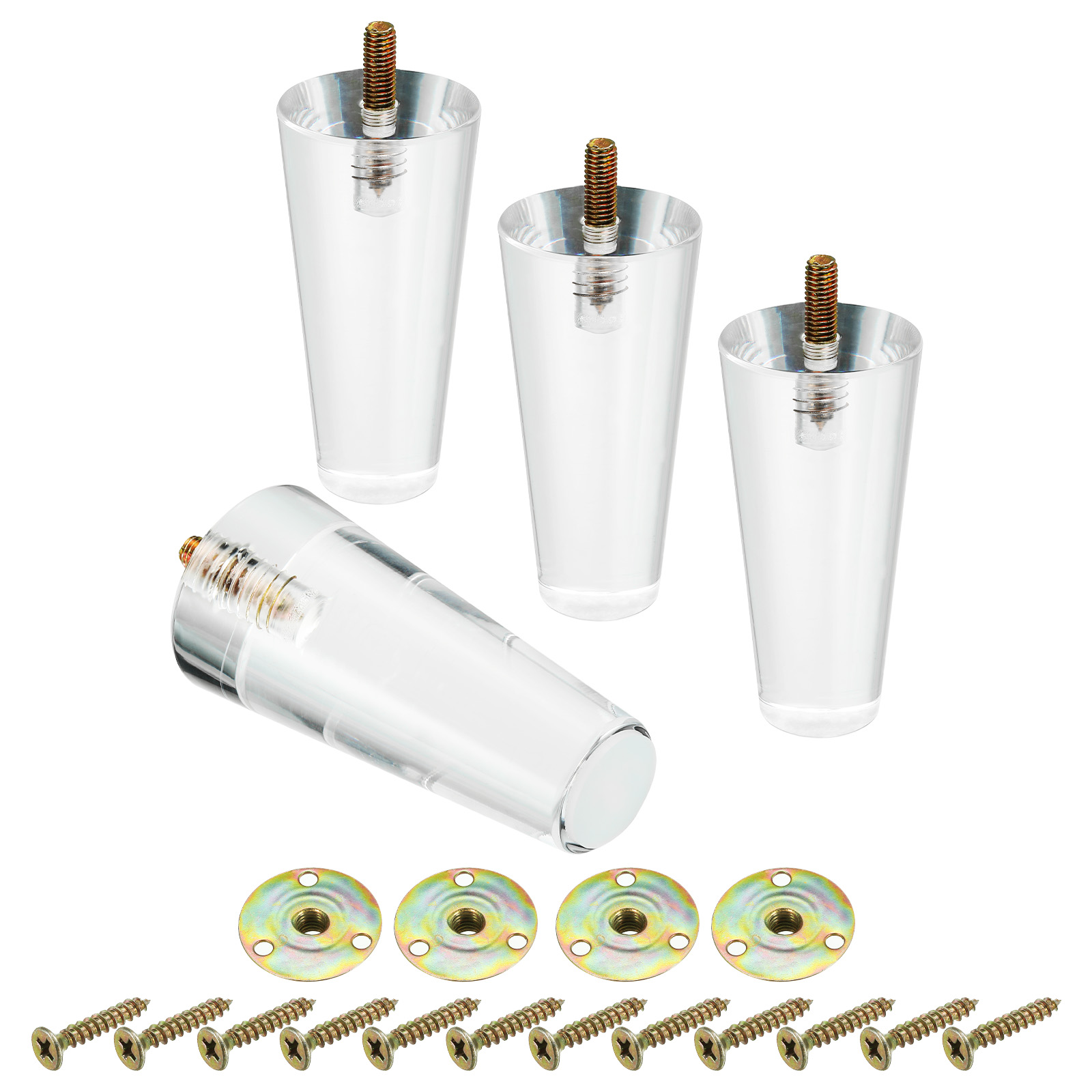 Furniture Hardware For Legs - Uxcell 4Set Acrylic Furniture Legs 100/120/150mm