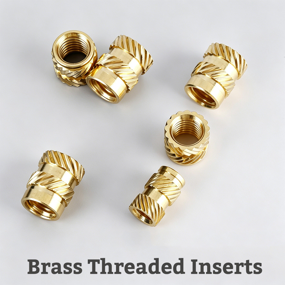 1/4-20 UNC Brass Knurled Nuts  - Furniture Hardware Threaded Inserts ulasan dan harga