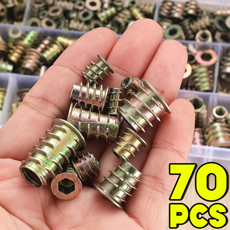 M4/M5/M6 Threaded Insert Nut E - Furniture Hardware Threaded Inserts ulasan dan harga