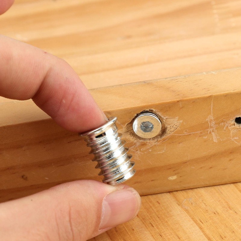 10/50x Threaded Inserts Wood I - Furniture Hardware Threaded Inserts ulasan dan harga