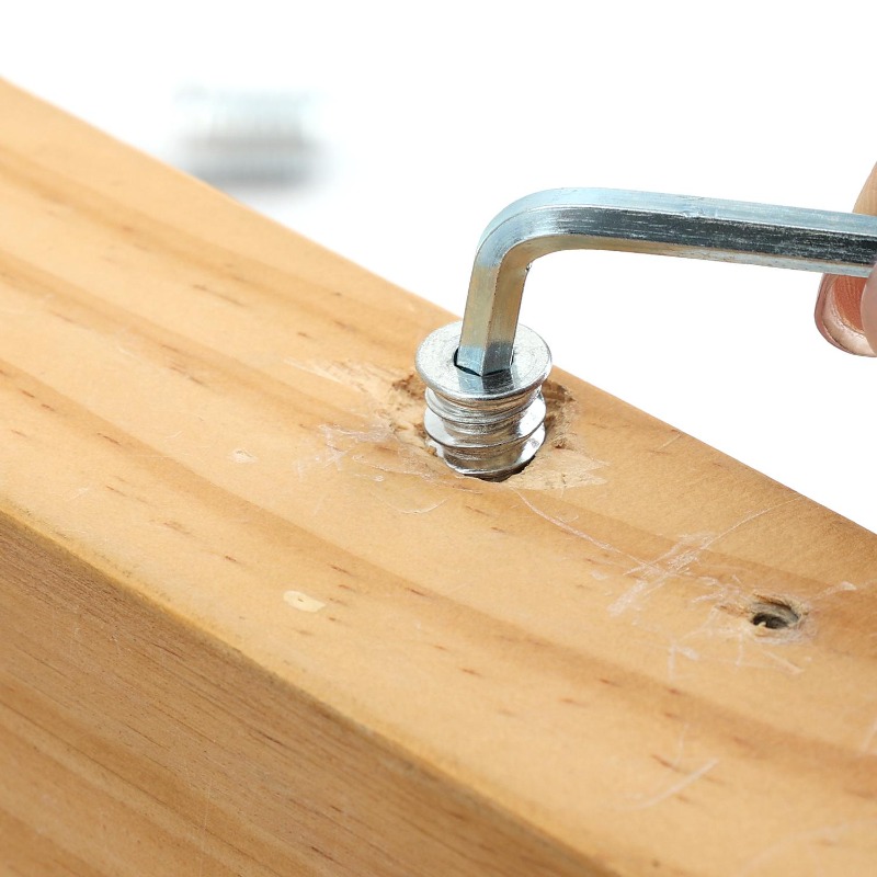 10/50x Threaded Inserts Wood I - Furniture Hardware Threaded Inserts ulasan dan harga