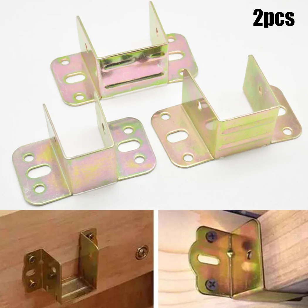 2pcs U Shaped Metal Bed Bracke - Furniture Hardware And Fittings ulasan dan harga