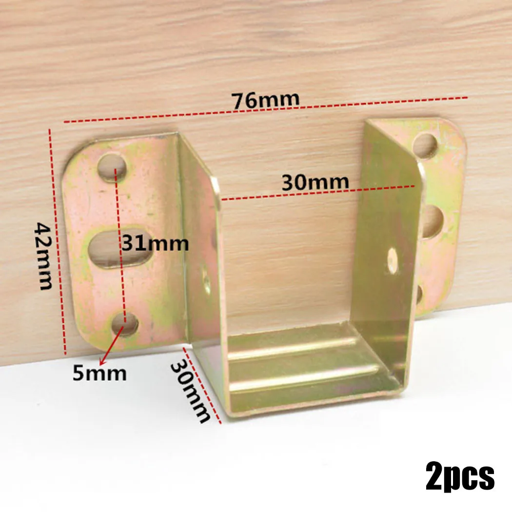 2pcs U Shaped Metal Bed Bracke - Furniture Hardware And Fittings ulasan dan harga
