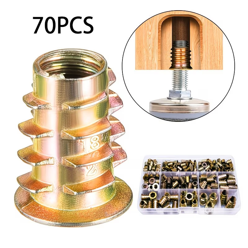 M4/M5/M6 Threaded Insert Nut E - Furniture Hardware Threaded Inserts ulasan dan harga
