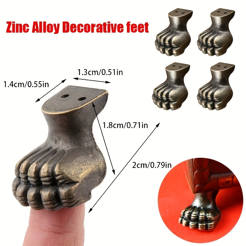 4pcs Antique Foot Brass Jewelr - Furniture Hardware For Legs ulasan dan harga