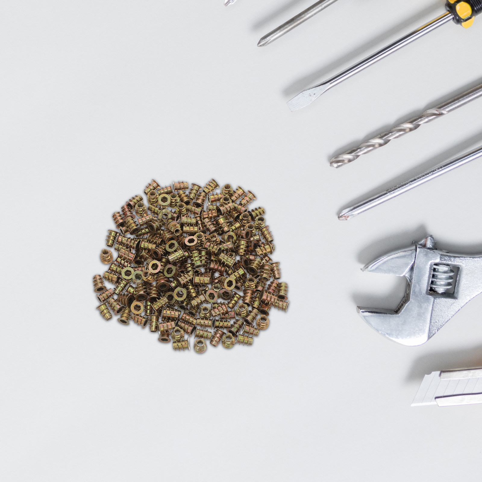 200Pcs Flanged Hex Socket Thre - Furniture Hardware Threaded Inserts ulasan dan harga