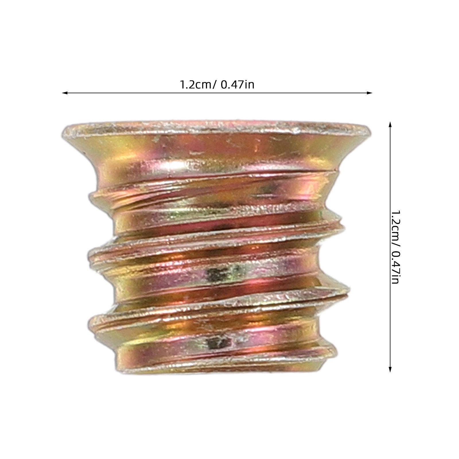 50Pcs M6x10mm Wood Threaded In - Furniture Hardware Threaded Inserts ulasan dan harga