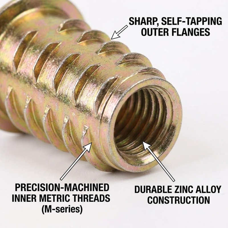 Carbon Steel Threaded Inserts  - Furniture Hardware Threaded Inserts ulasan dan harga