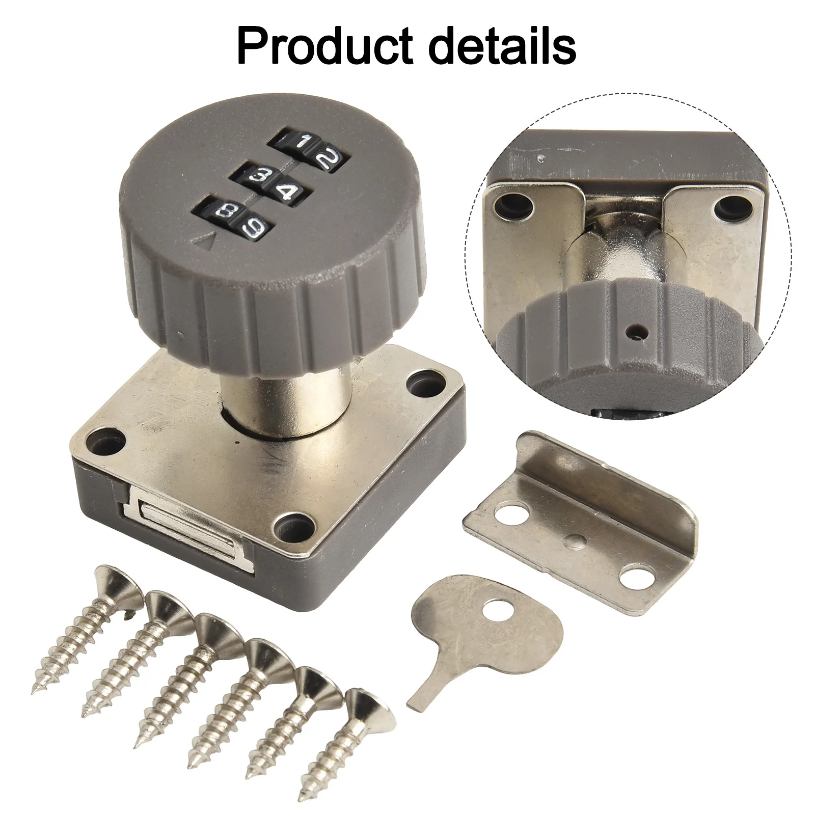 Drawer Code Lock 3 Digit Combi - Furniture Hardware Cam Lock ulasan dan harga
