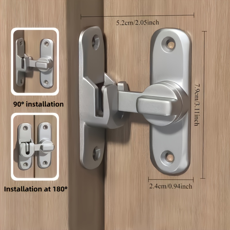 90/180 Degree Flip Door Lock A - Furniture Hardware And Fittings ulasan dan harga