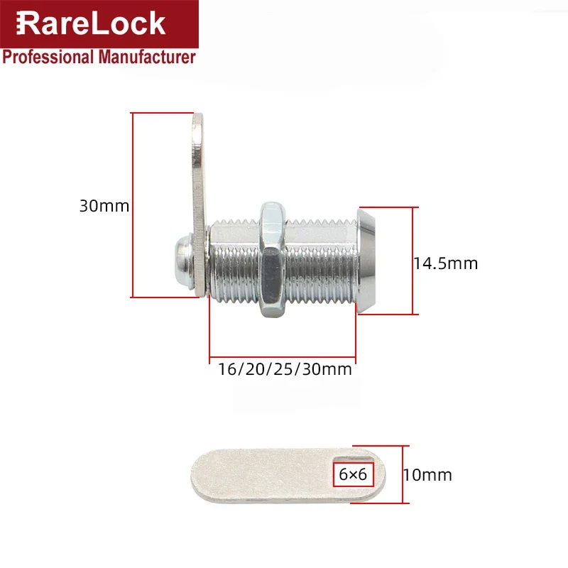 Mini Cam Lock with 2 Keys Diam - Furniture Hardware Cam Lock ulasan dan harga