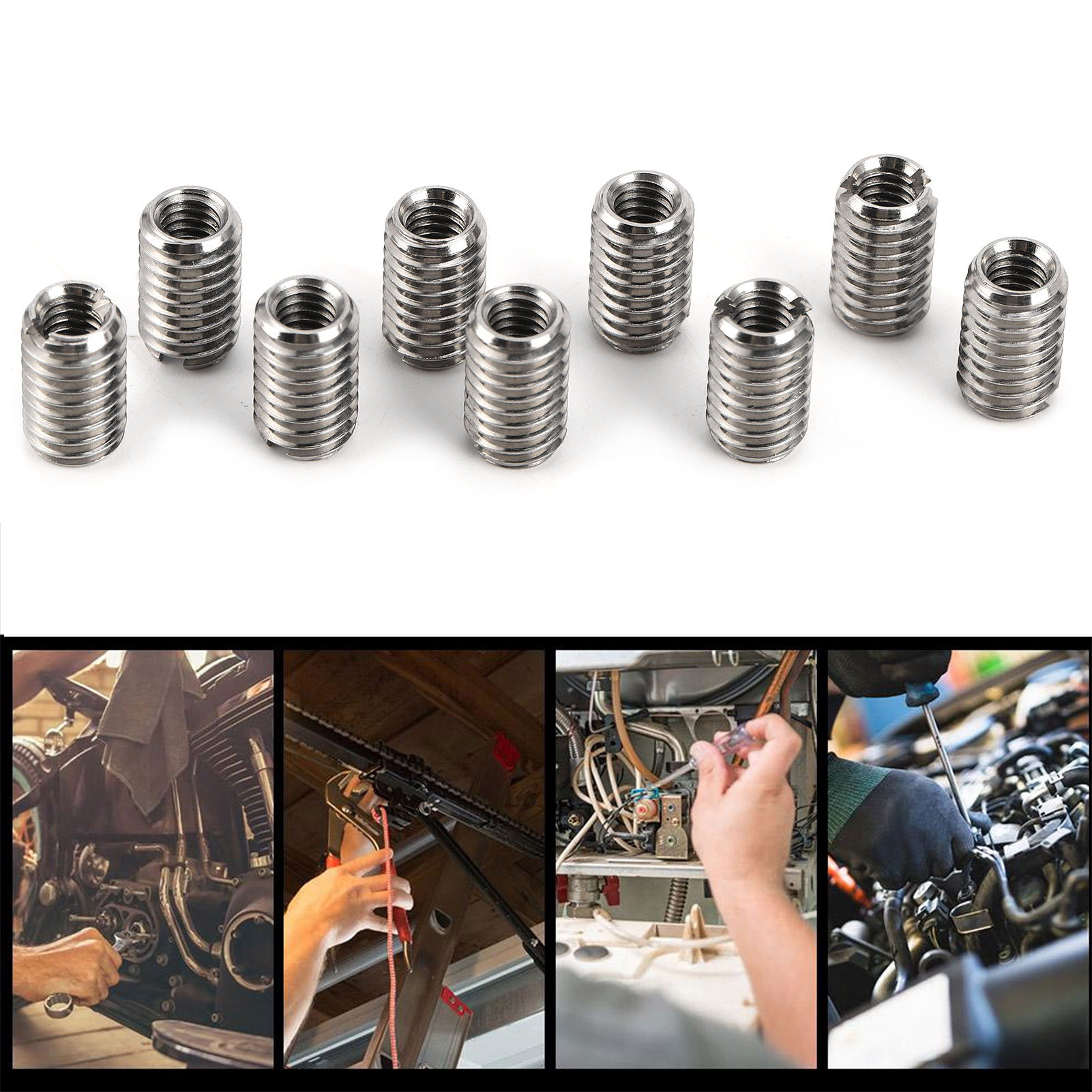 10Pcs Reducer Nuts Male Female - Furniture Hardware Threaded Inserts ulasan dan harga