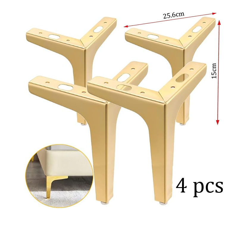 4Pcs Modern Triangle Metal Sof - Furniture Hardware For Legs ulasan dan harga