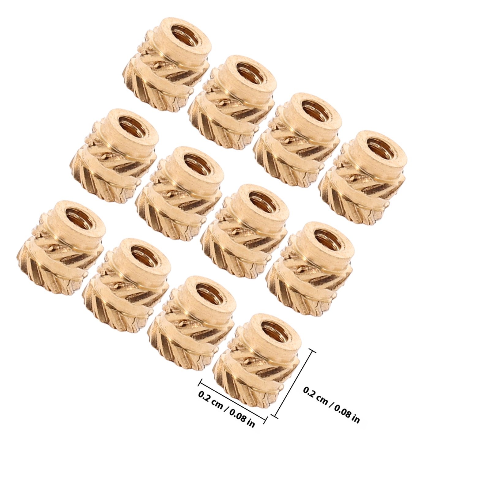 60Pcs Brass Threaded Insert Nu - Furniture Hardware Threaded Inserts ulasan dan harga